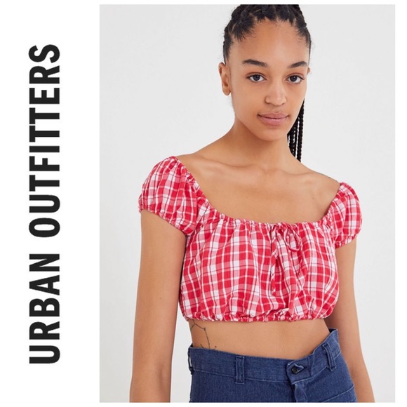 Urban Outfitters Tops - Last chance ⚠️⚠️ Urban outfitters plaid crop top!